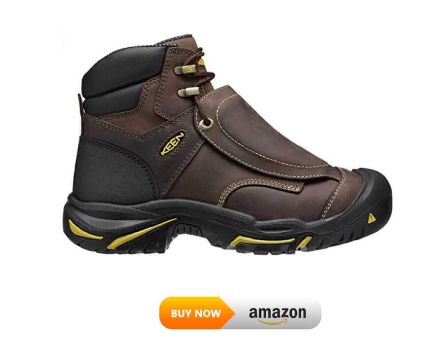 KEEN-Utility-Men-Vernon-6-Steel-Toe-most comfortable Metatarsal Guard Boots