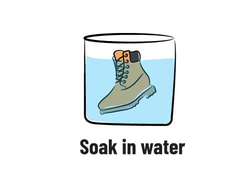 shrink your boot with water