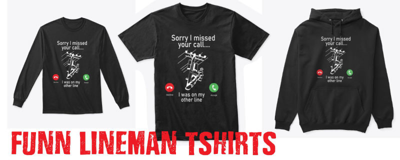 lineman funny tshirts